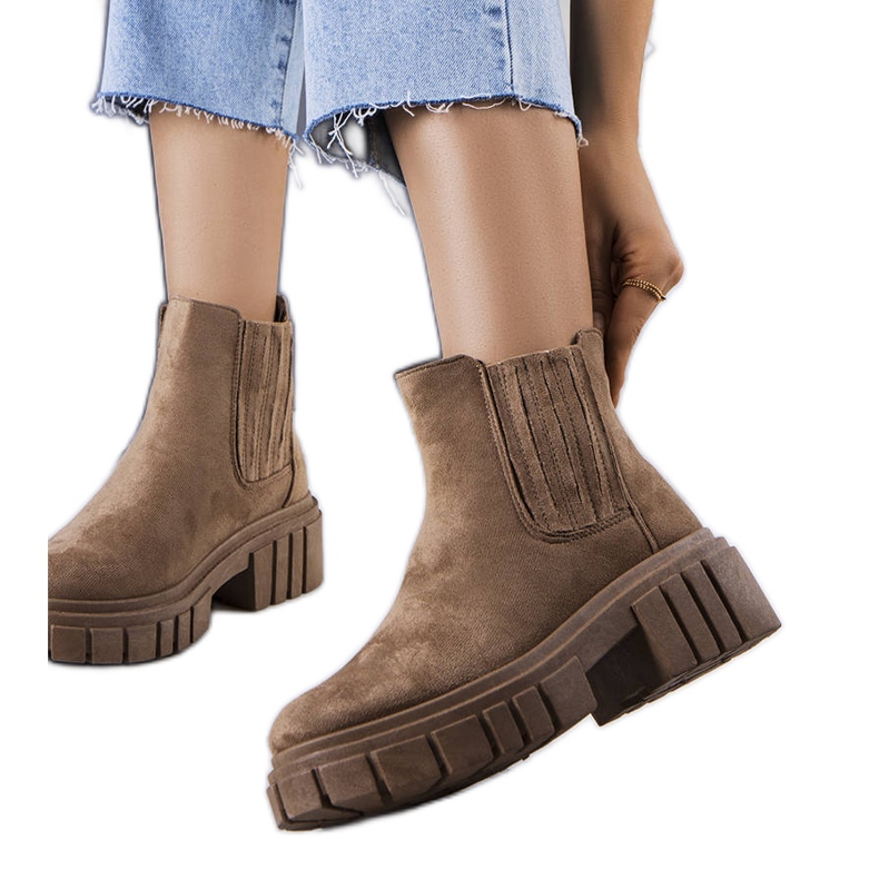 Leiva braun gefütterte Stiefel