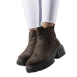 Grüne isolierte Stiefel von Leiva