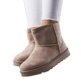 BM Vago beige isolierte Schneestiefel