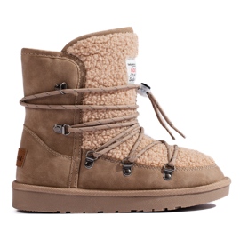 Shelovet Schneestiefel für Damen in warmem Beige