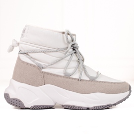 Weiße Schneestiefel für Damen Big Star KK274272 beige