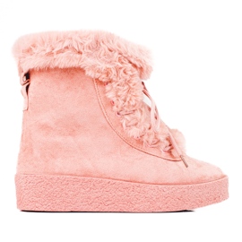 Schneestiefel für Damen auf der Shelovet-Plattform rosa