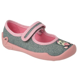 Befado Kinderschuhe 114X506 rosa grau