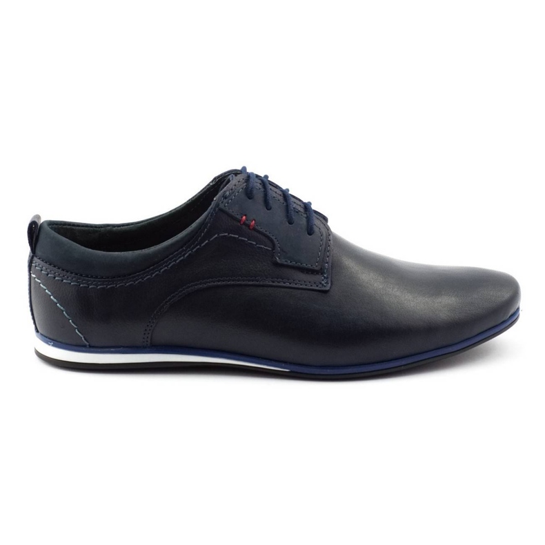 Olivier Herrenlederschuhe 731 Marineblau