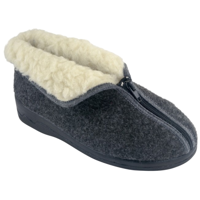Isolierte Filzhausschuhe Adanex 26844-FBP7FU Grau