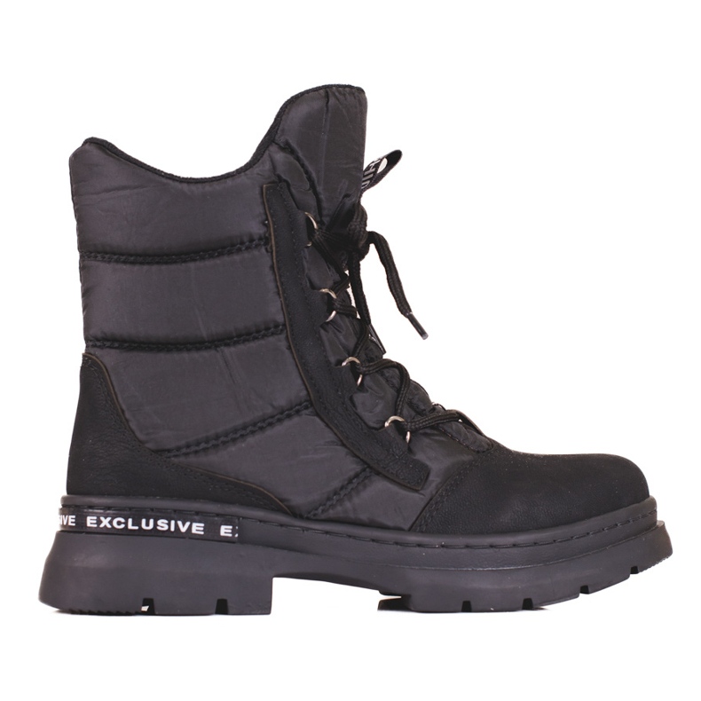 Shelovet-Schnürstiefel für Damen schwarz
