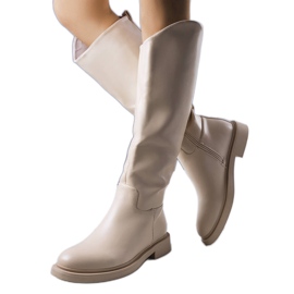 Prinio beige isolierte Stiefel