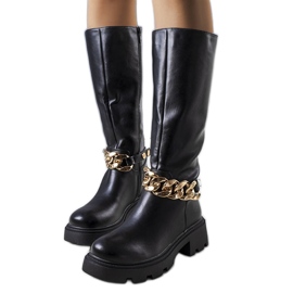 Schwarze isolierte Stiefel von Cortino