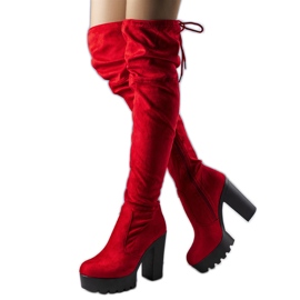 BM Westley rote Wildlederstiefel