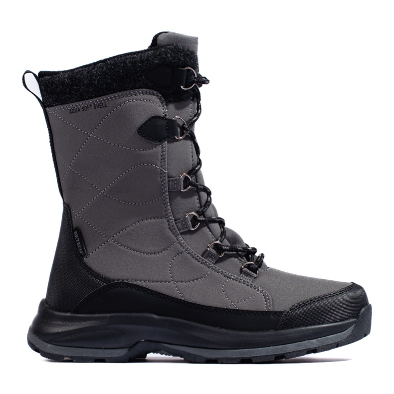 Damen Schnür-Trekkingschuhe DK wasserdicht grau