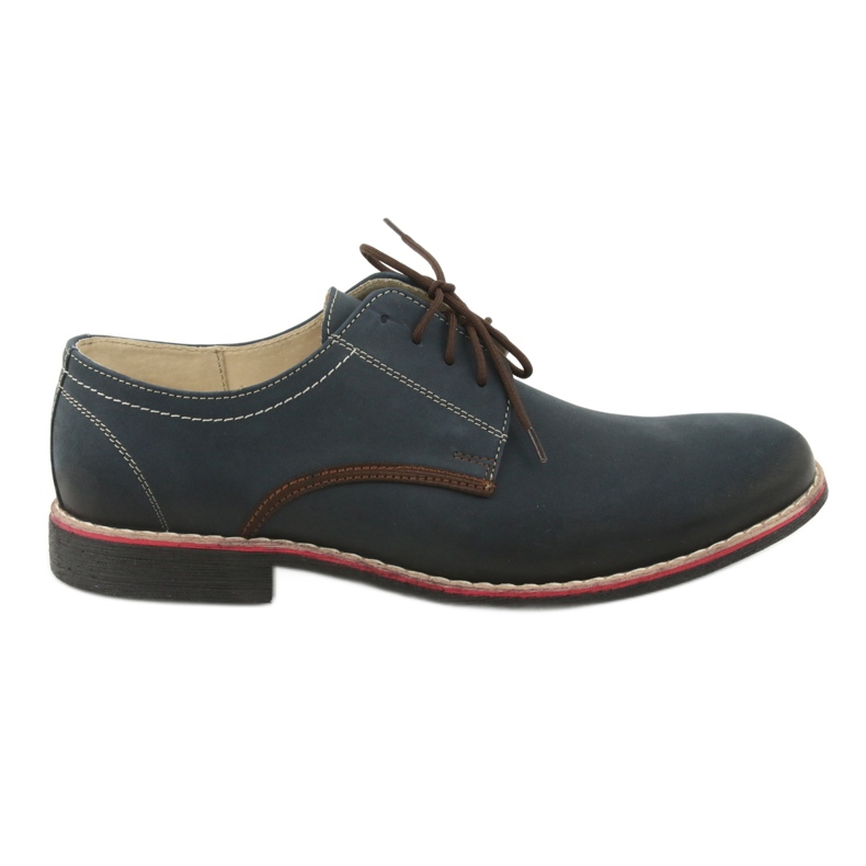 Moskała Herrenlederschuhe 761 Marine Blue Moskła blau
