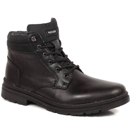 Lederschuhe für Herren hoch schwarz Rieker F2641-00