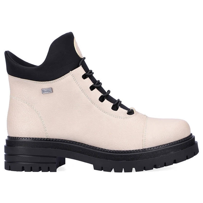 Wasserdichter und bequemer beigefarbener isolierter Damenstiefel Rieker Y3163-60