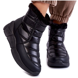 PE1 Schwarze Schneestiefel für Damen mit Reißverschluss Senia