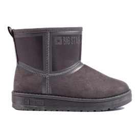 Kurze Schneestiefel für Damen Big Star KK274615 grau
