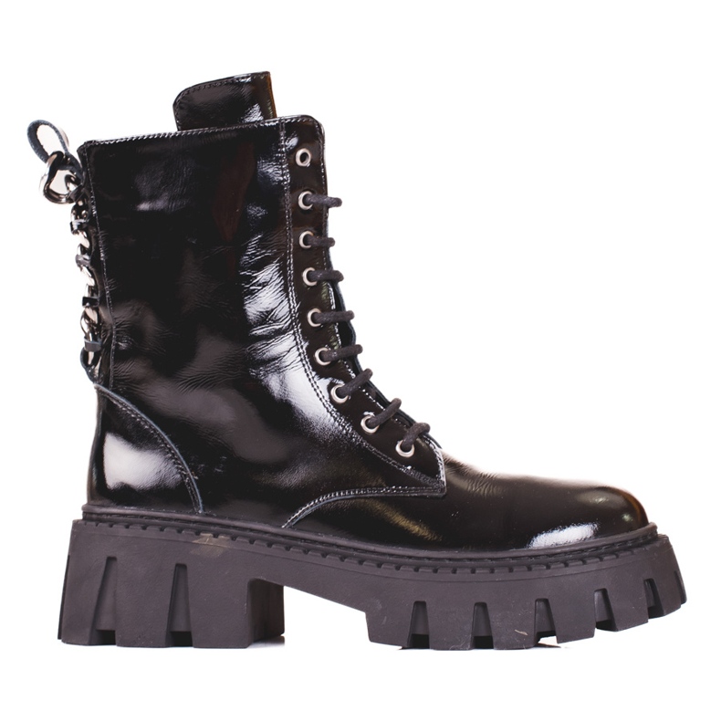 Schwarze Shelovet-Ledertaschen für Damen