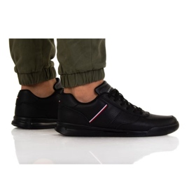 Schuhe Tommy Hilfiger Lightweight Leather Detal Dup M FM0FM04280 Bds schwarz