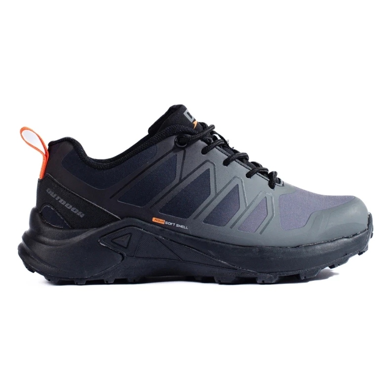 DK Softshell grauer Trekkingschuh für Damen schwarz