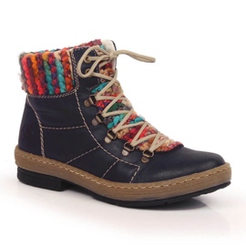 Isolierte Stiefel Rieker W RKR566 marineblau