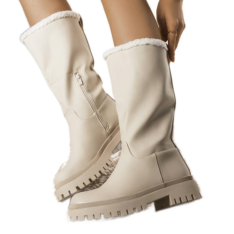 BM Beige Kangas isolierte Stiefel