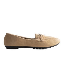 Beigefarbene Gimen-Slipper für Damen