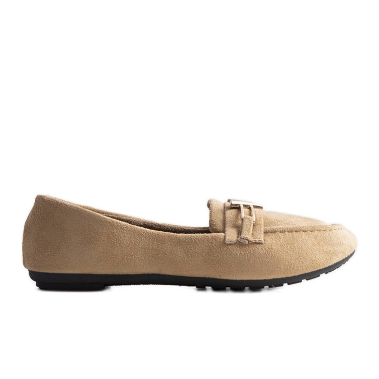 Beigefarbene Gimen-Slipper für Damen