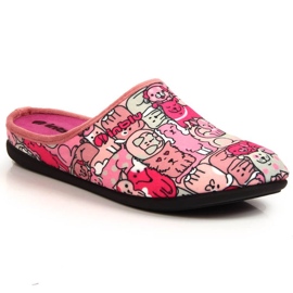 Bequeme Hausschuhe mit herausnehmbarem Inblu W ARC18A-Einsatz rosa