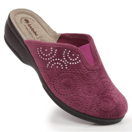 Bequeme Hausschuhe mit Gummiband Inblu ARC22 rot