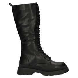 Warme Offiziersstiefel Filippo W PAW398 schwarz