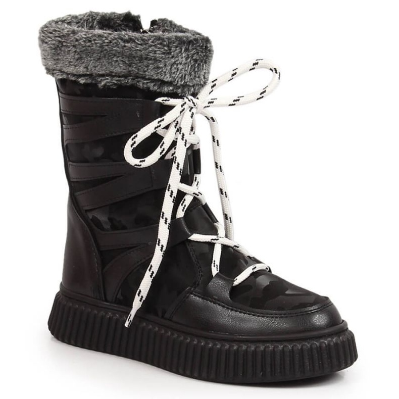 Stiefel mit Fell Potocki W WOL123A schwarz