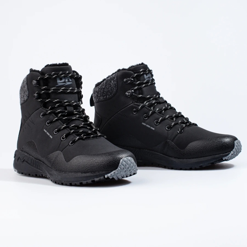 Hoher Herren-Trekkingschuh Dk, isoliert schwarz