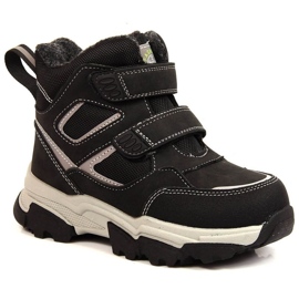 Mit Schafwolle isolierte Winterstiefel News Jr. EVE382A schwarz