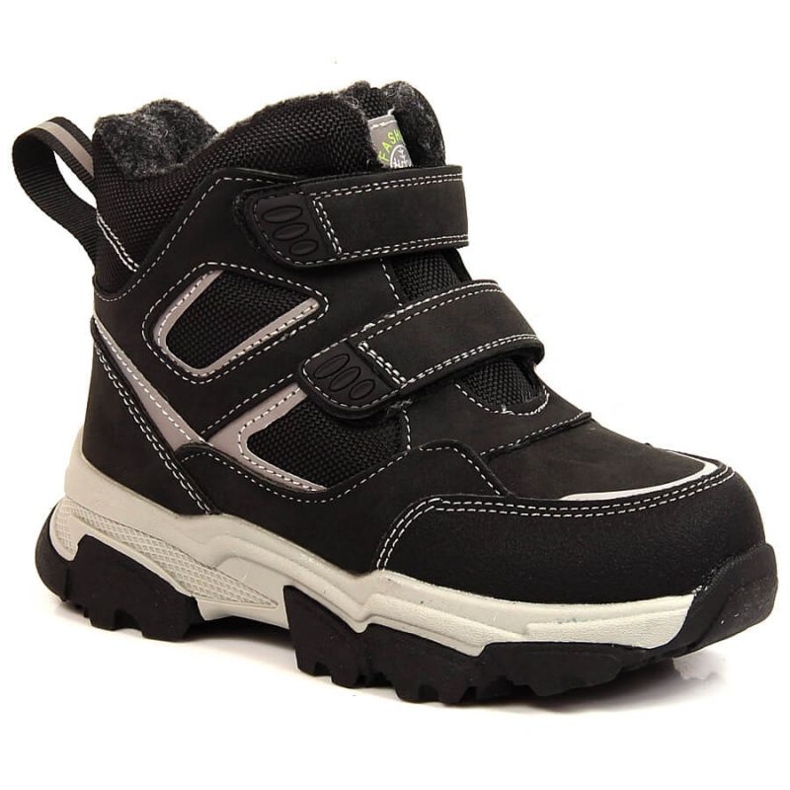 Mit Schafwolle isolierte Winterstiefel News Jr. EVE382A schwarz