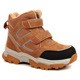 Mit Schafwolle isolierte Winterstiefel News Jr. EVE382B braun