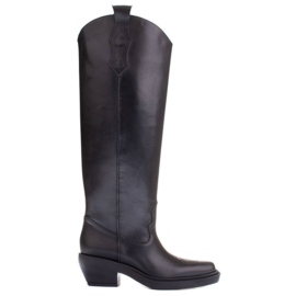 Marco Shoes Cowboystiefel mit breiterem Umfang schwarz