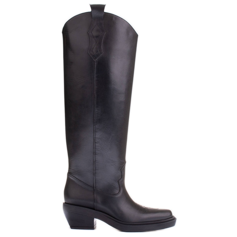 Marco Shoes Cowboystiefel mit breiterem Umfang schwarz