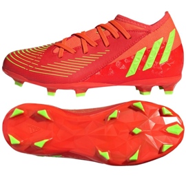 Adidas Predator Edge.3 Fg Jr GW0980 Fußballschuhe rot orangen und rottöne