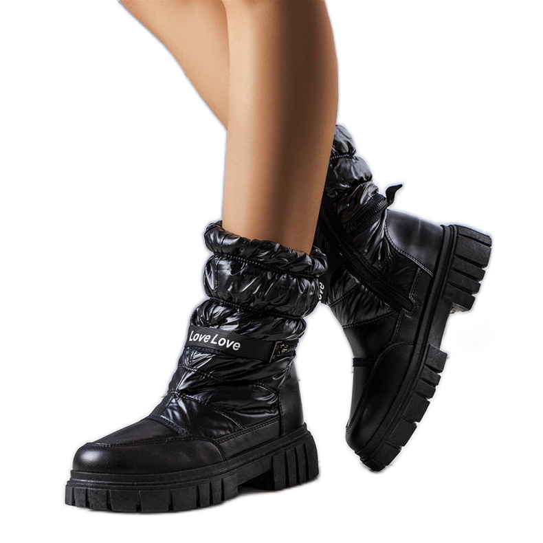 LoveXsnow schwarze Schneestiefel