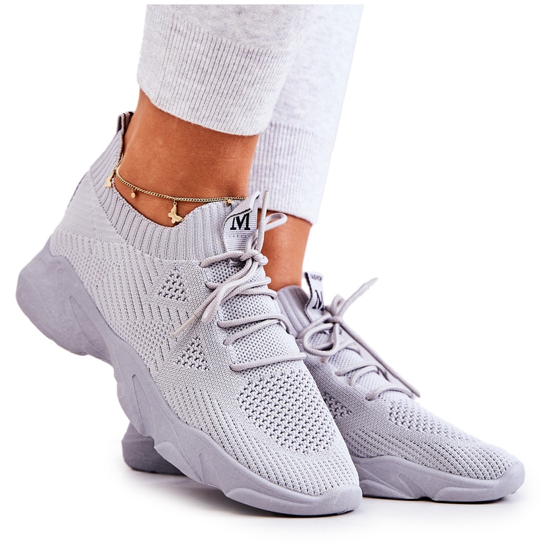 PS1 Sportschuhe Stoff Turnschuhe Grau Nolene