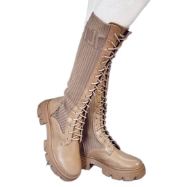 Keyshia LT.KHAKI Reitstiefel mit flexiblem Schaft beige