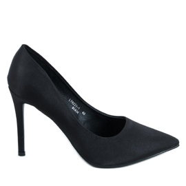 PA1 Damen Satin High Heels Talia Black schwarz