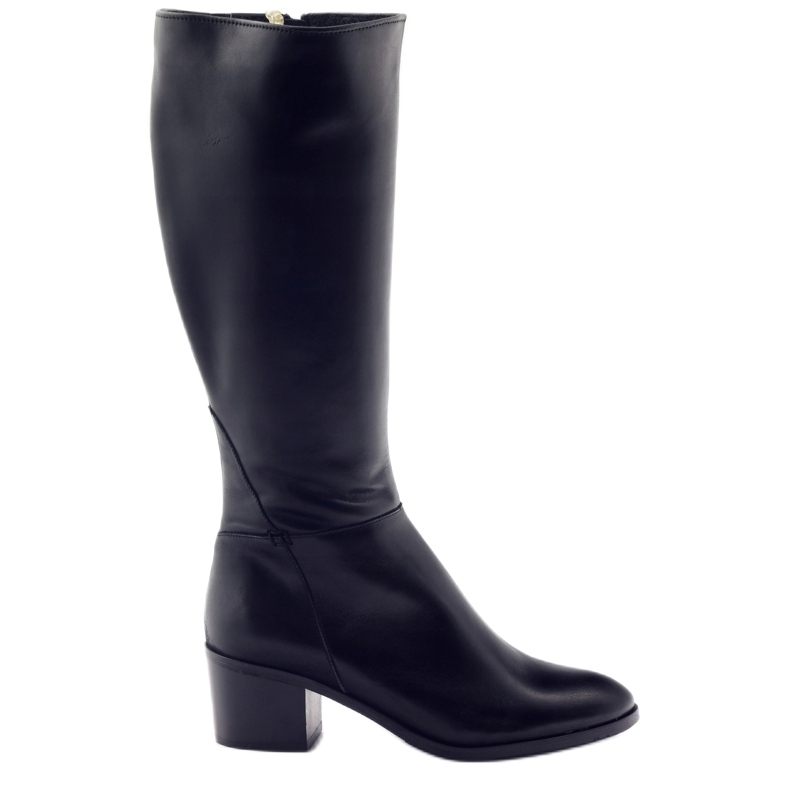 Schwarze Stiefel mit hohen Absätzen Anabelle 1180
