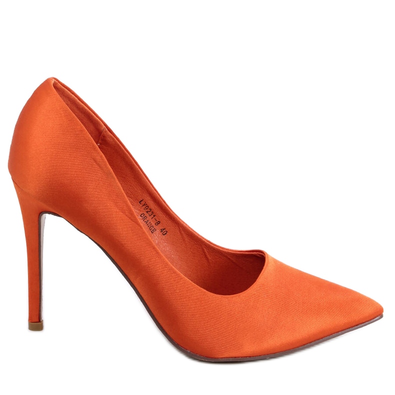 Damen Satin High Heels Talia Orange