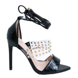 PA1 Maxine Schwarze Schnürsandalen