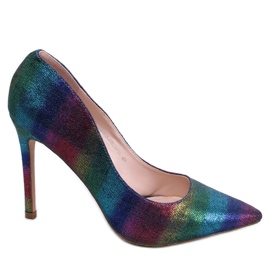 PA1 Halsey Farbenfrohe schillernde Damenpumps lila blau rosa mehrfarbig grün