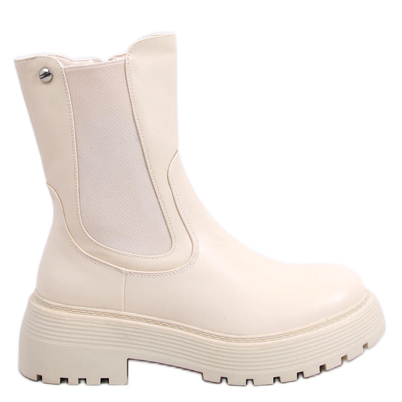 PA1 Shaw Beige hohe Chelsea-Stiefel