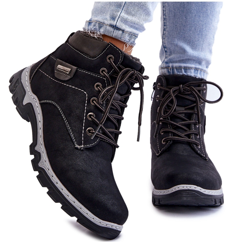 PA1 Trapperstiefel für Damen Warm Zipper Black Jake schwarz