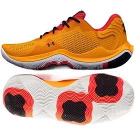 Under Armour Spawn 4 M 3024971 800 Basketballschuhe mehrfarbig orangen und rottöne