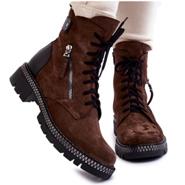 Wildleder Isolierte Stiefel Laura Messi 2508 Braun