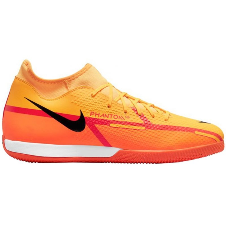 Nike Phantom GT2 Academy Df Ic M DC0800-808 Fußballschuhe schwarz orangen und rottöne